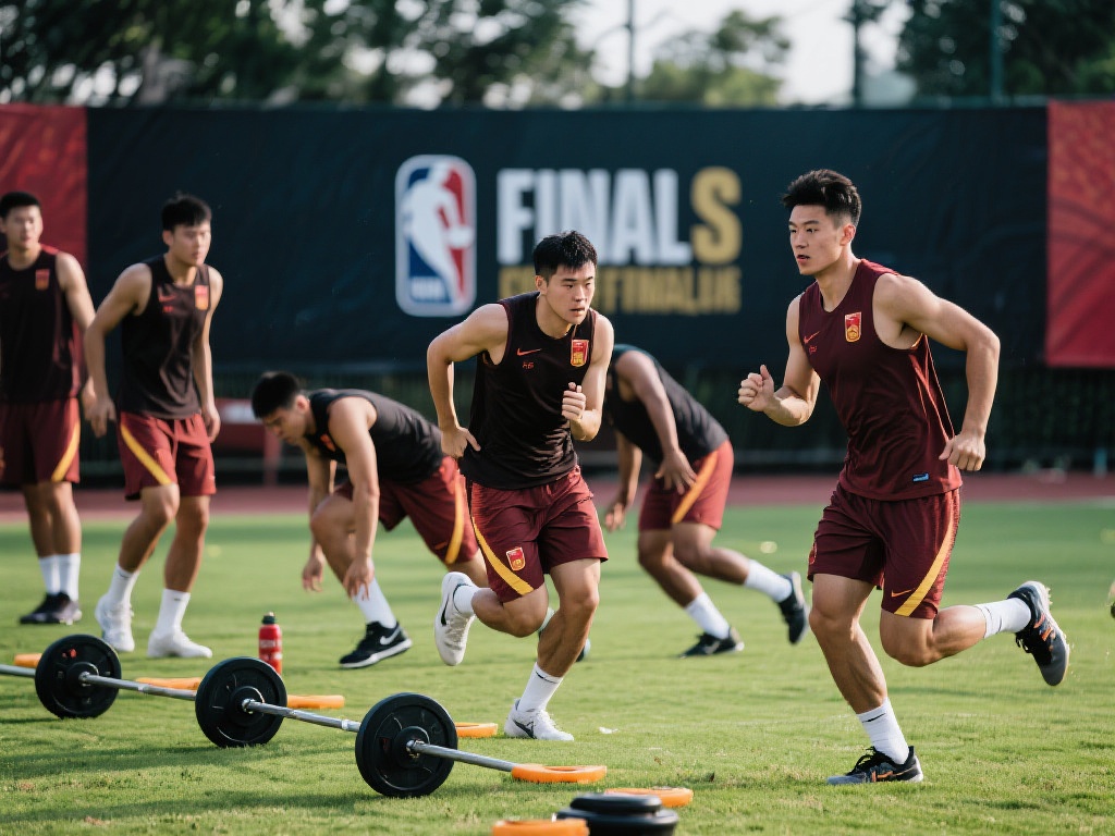广厦男篮晒训练照:全力备战总决赛冲锋时刻 同时,这支队伍的体能训练堪称严苛。早晨的