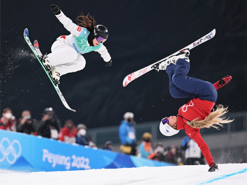 “世界自由式滑雪锦标赛女子U型场地巅峰对决” 在最近的一些比赛中,日本选手渡边优奈和美